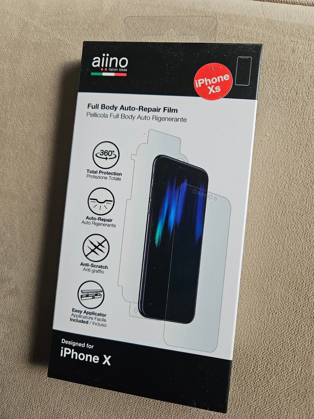Aiino Full Body Auto-Repair Film iPhone X/Xs, Telecommunicatie, Overige merken, Nieuw, Screenprotector, IPhone X