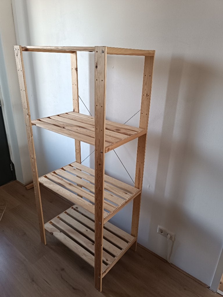 Stellingkast / wooden rack, Ophalen of Verzenden, Zo goed als nieuw