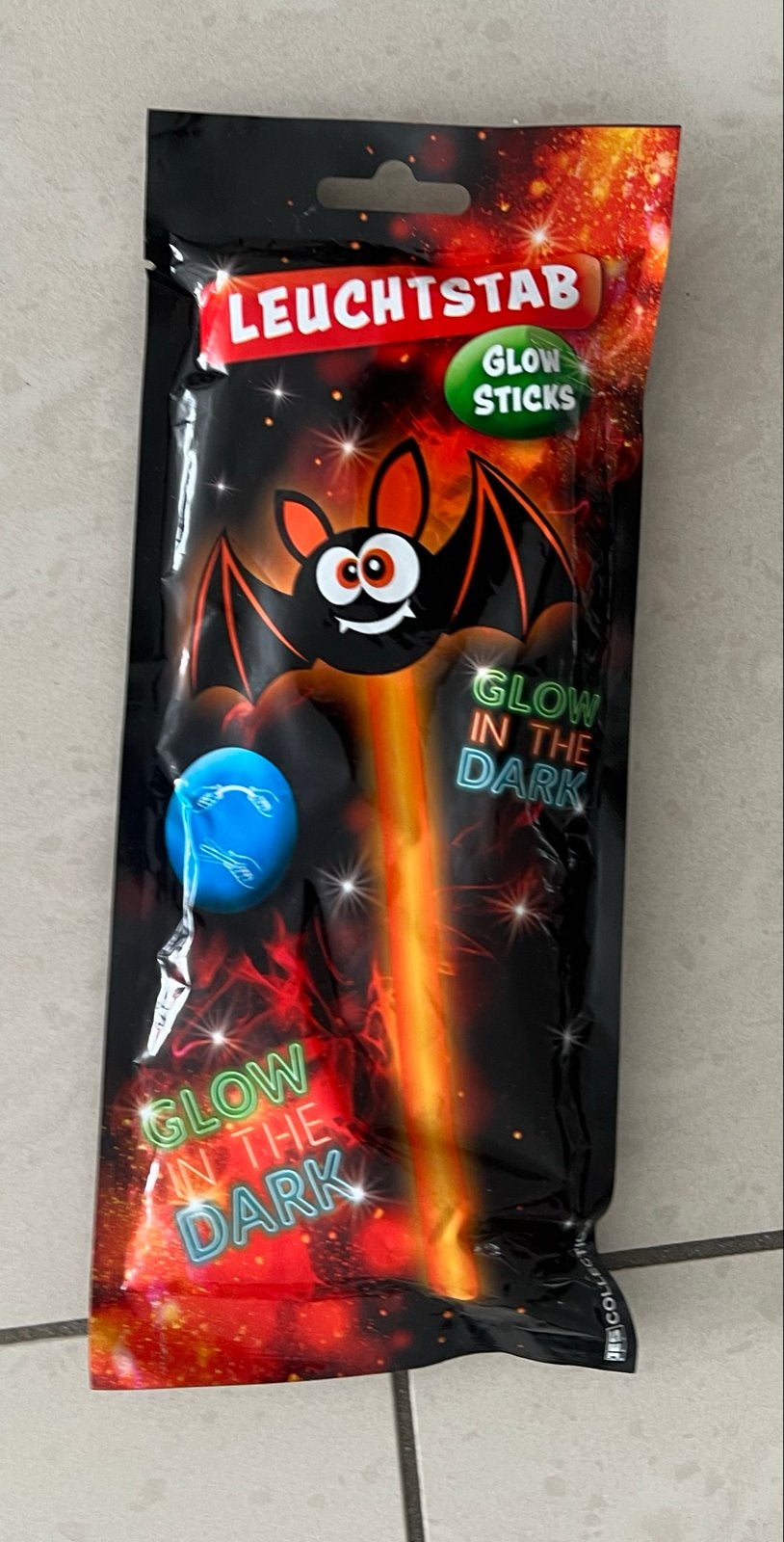 Glow in the Dark Vleermuis Lichtstaaf Halloween Feestartikel, Hobby en Vrije tijd, Feestartikelen, Ophalen of Verzenden, Nieuw