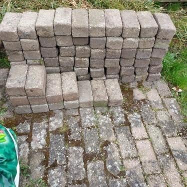 Straatklinkers, Tuin en Terras, Tegels en Klinkers, Ophalen, Overige materialen, Gebruikt, Klinkers