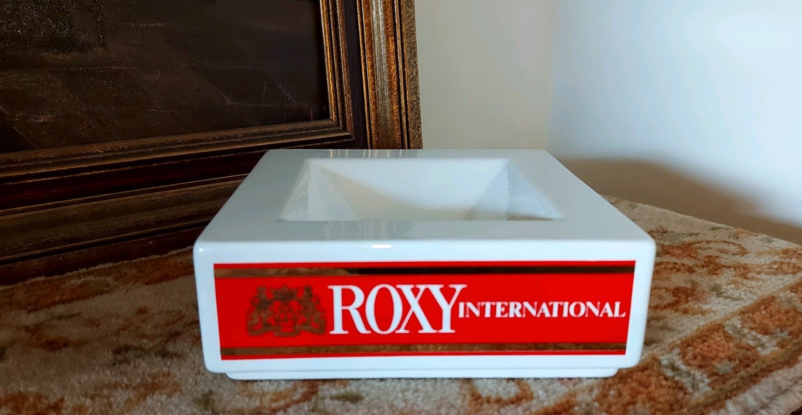 Supermooie oude horeca asbak "Roxy sigaretten", Verzamelen, Ophalen of Verzenden, Zo goed als nieuw, Asbak