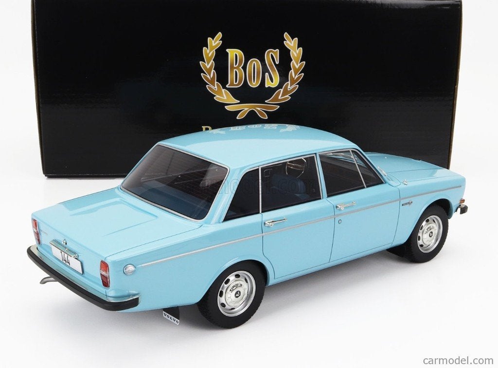 1:18 Volvo 144 lichtblauw 1970 BOS Models BOS426, Overige merken, Info@modelcarworld.com, Auto, Nieuw