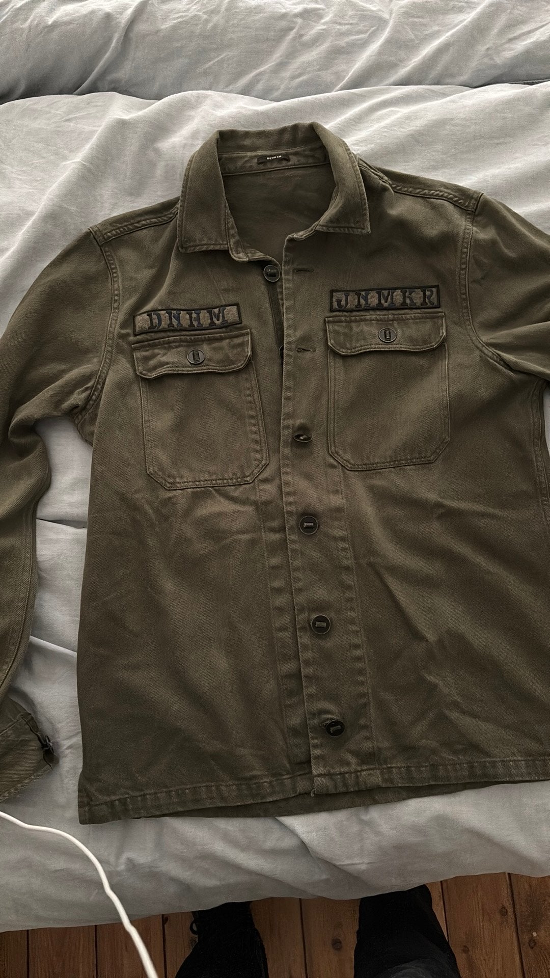 Denham maat  m military jacket, Ophalen of Verzenden, Zo goed als nieuw, Groen
