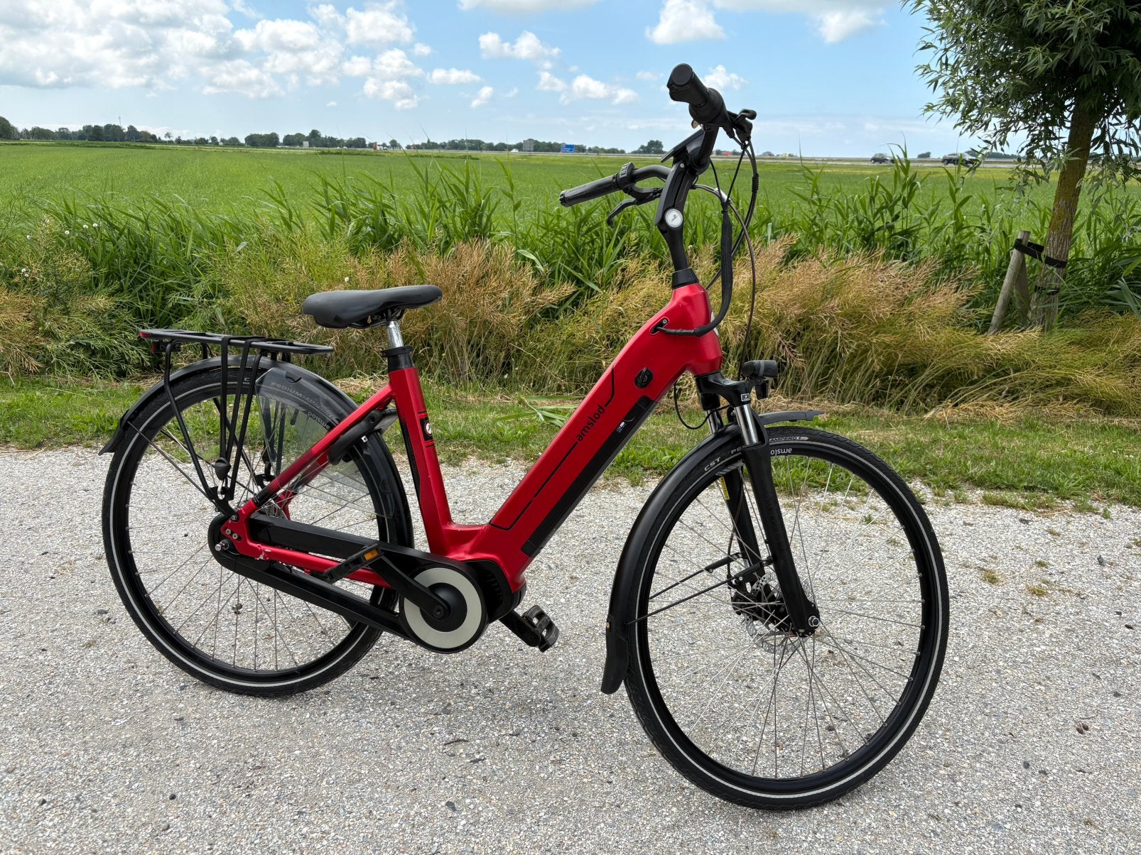 Amslod E bike middenmotor 547wh, Fietsen en Brommers, Fietsen | Dames | Damesfietsen, Versnellingen, Zo goed als nieuw, 50 tot 53 cm