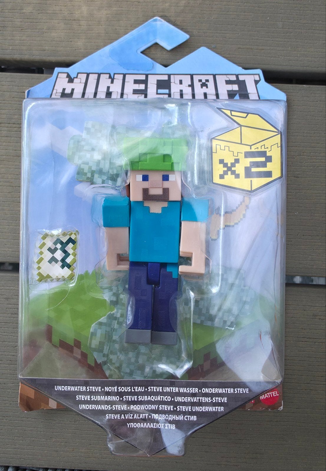 Minecraft Craft-a-Block Actiefiguur – Underwater Steve (Nieu, Ophalen of Verzenden, Nieuw