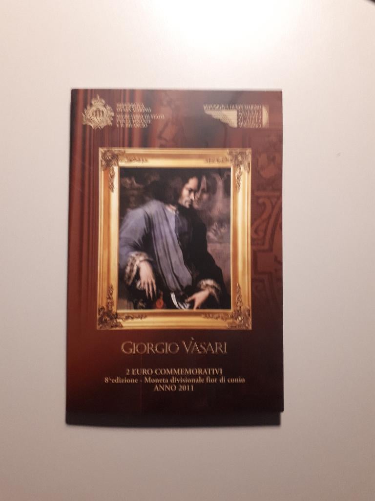 San Marino 2011: 2 Euro Giorgio Vasari (BU, blister), Verzenden, San Marino, 2 euro