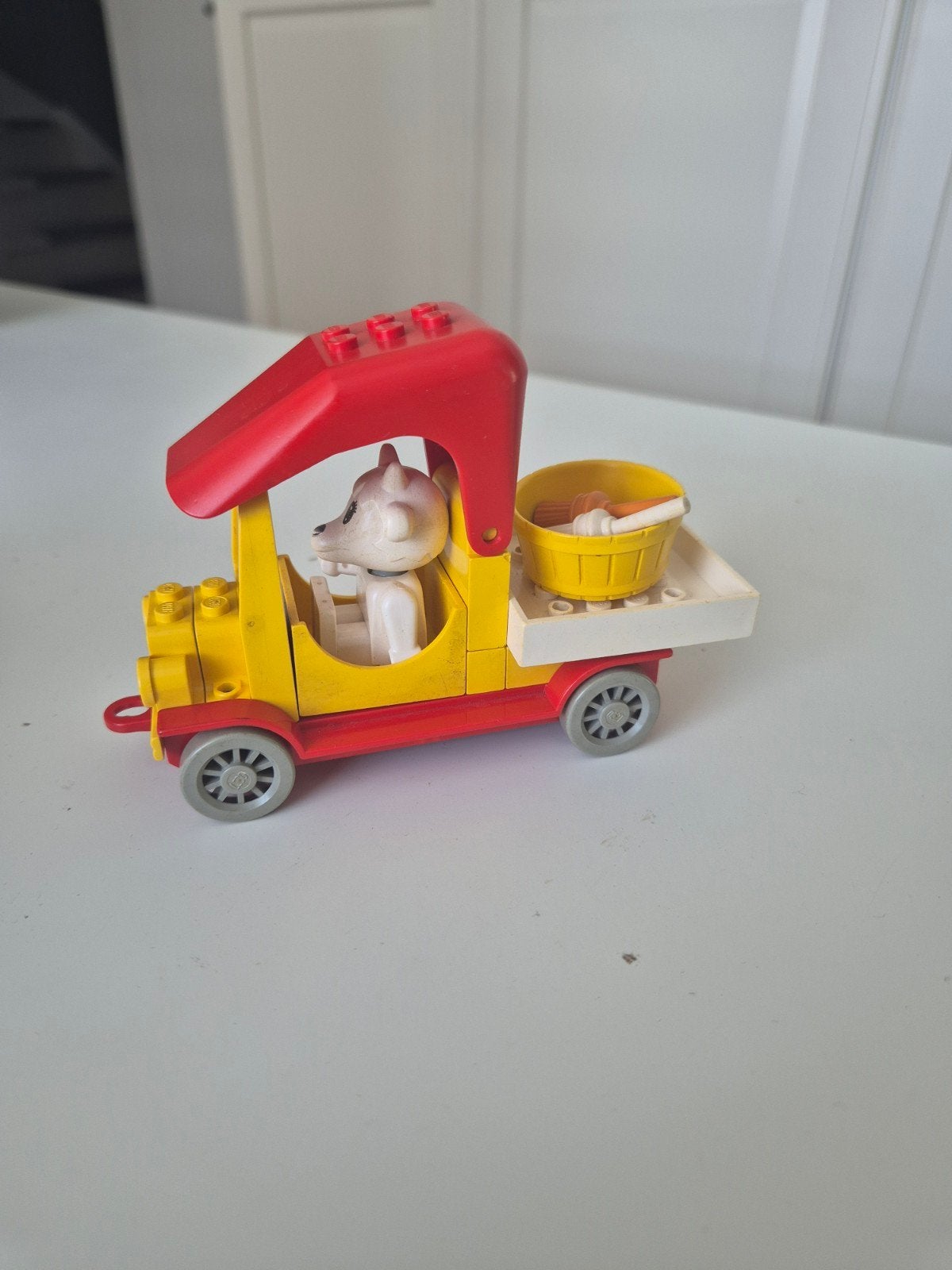 lego fabuland 3637 getrude goat schilderswagen, Kinderen en Baby's, Speelgoed | Duplo en Lego, Ophalen of Verzenden, Zo goed als nieuw