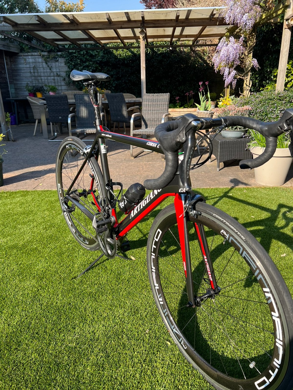 Racefiets Carbon merk ARTIGIANO Italiaans, Fietsen en Brommers, Fietsen | Racefietsen, Overige merken, Gebruikt, Carbon, Ophalen of Verzenden