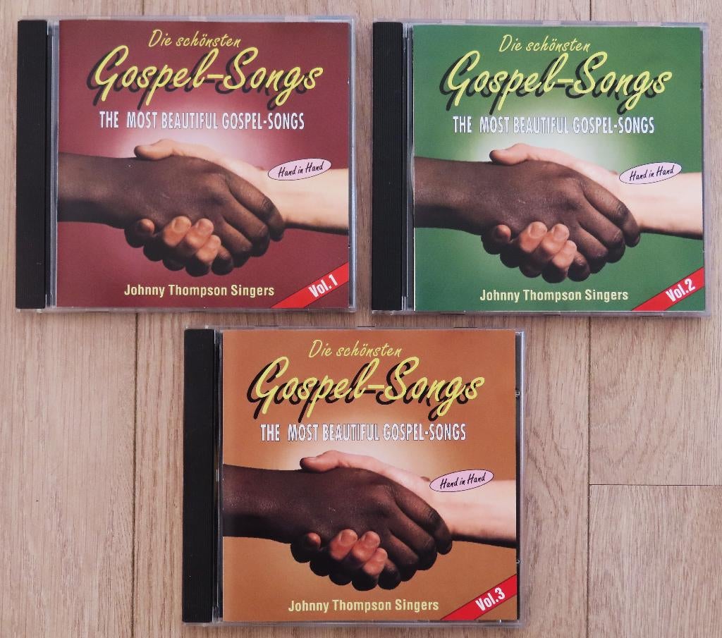 3x Johnny Thompson Singers: Most Beautiful Gospel-Songs 1-3, Ophalen of Verzenden, Zo goed als nieuw, Gospel