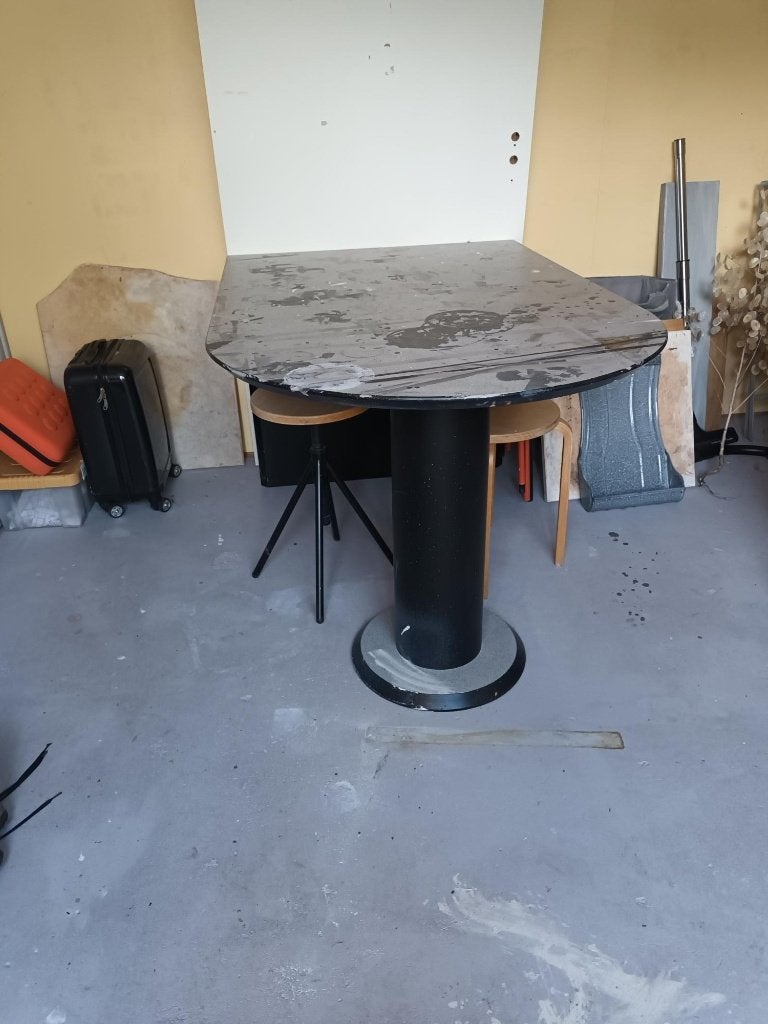 werkblad  (oude deur) en werktafel, Ophalen, Gebruikt, 70 tot 120 cm