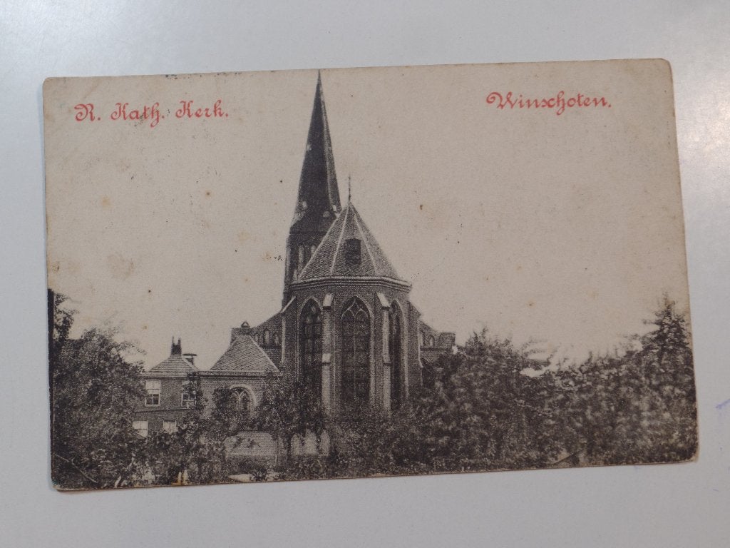 Winschoten kerk, Verzenden, 1920 tot 1940, Gelopen, Groningen