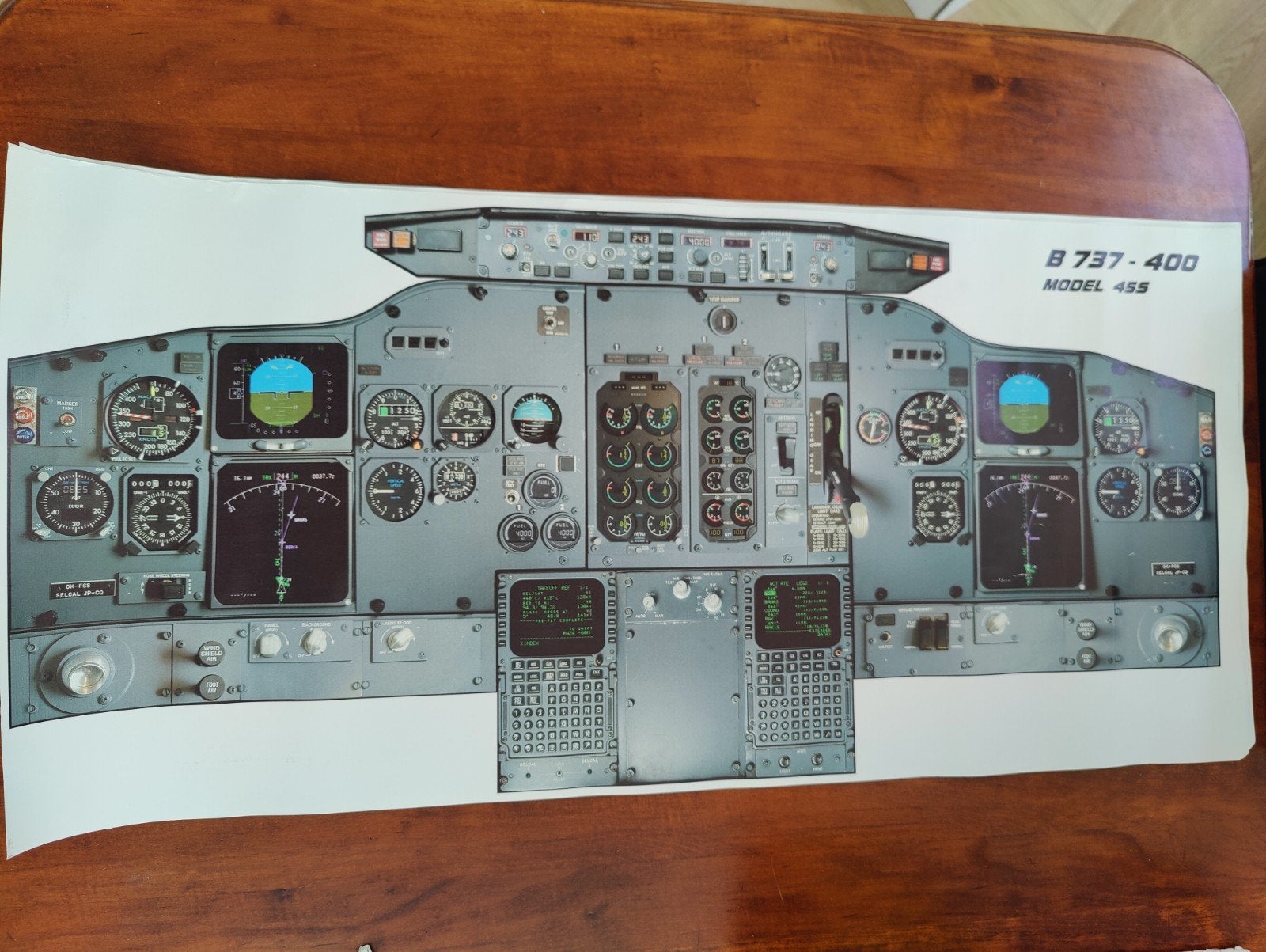Mockup posters Boeing 737-400 cockpit, Ophalen of Verzenden, A1 t/m A3