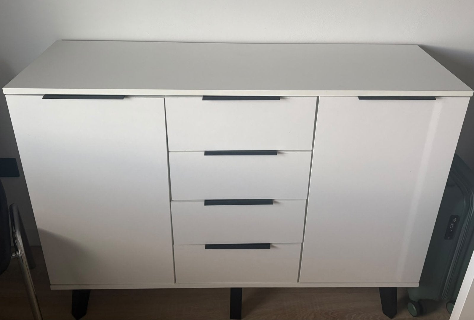 Dressoir Wit, Ophalen, Zo goed als nieuw, 25 tot 50 cm, 100 tot 150 cm