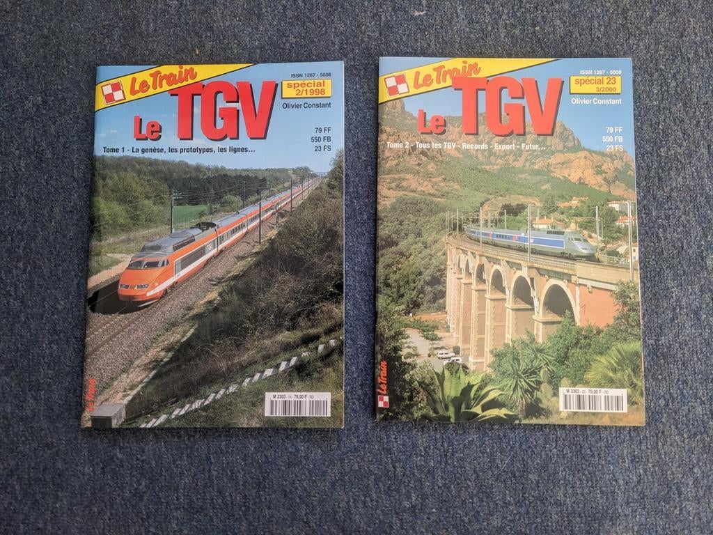 2 x TGV  special  van "le Train", Ophalen of Verzenden, Trein, Boek of Tijdschrift