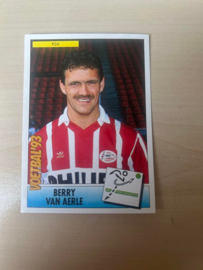 Berry van Aerle Voetbal '93 Panini PSV Plaatje, Ophalen of Verzenden, Zo goed als nieuw, Sticker