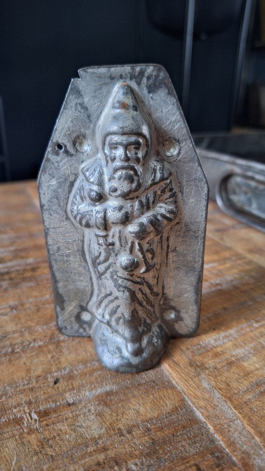 antieke chocolade vorm van een kerstman, Antiek en Kunst, Ophalen of Verzenden