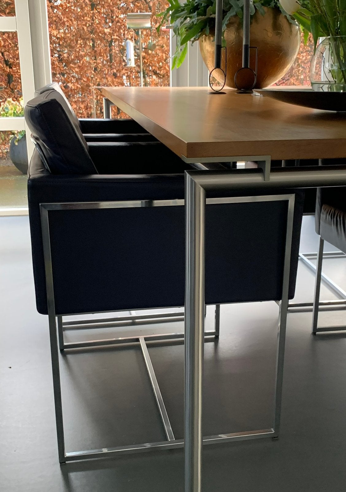 Vier Harvink eetkamerstoelen, Ophalen, Overige kleuren, Leer, Zo goed als nieuw