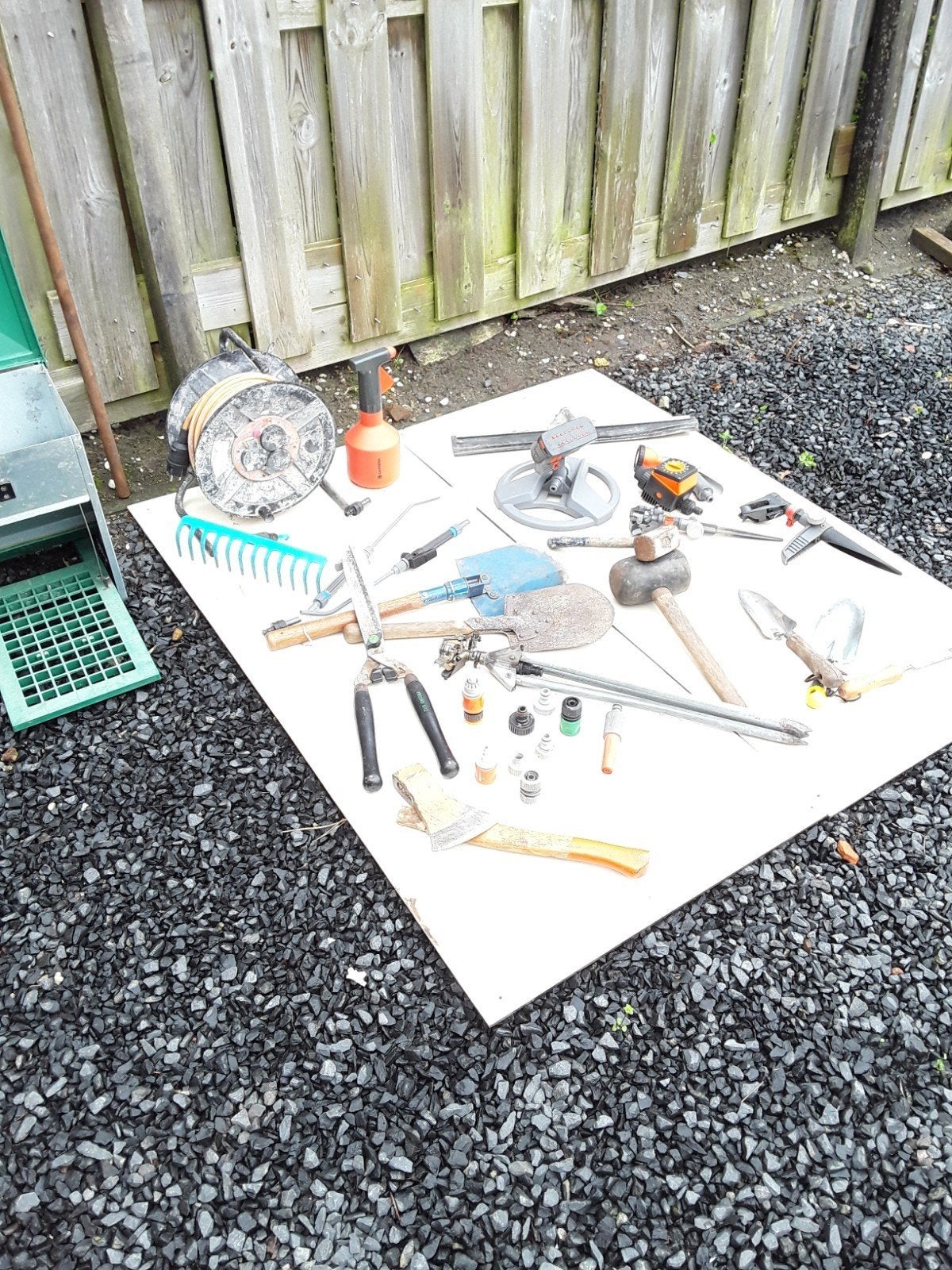 Hand en tuingereedschap bekijk omschrijving., Ophalen, Gebruikt