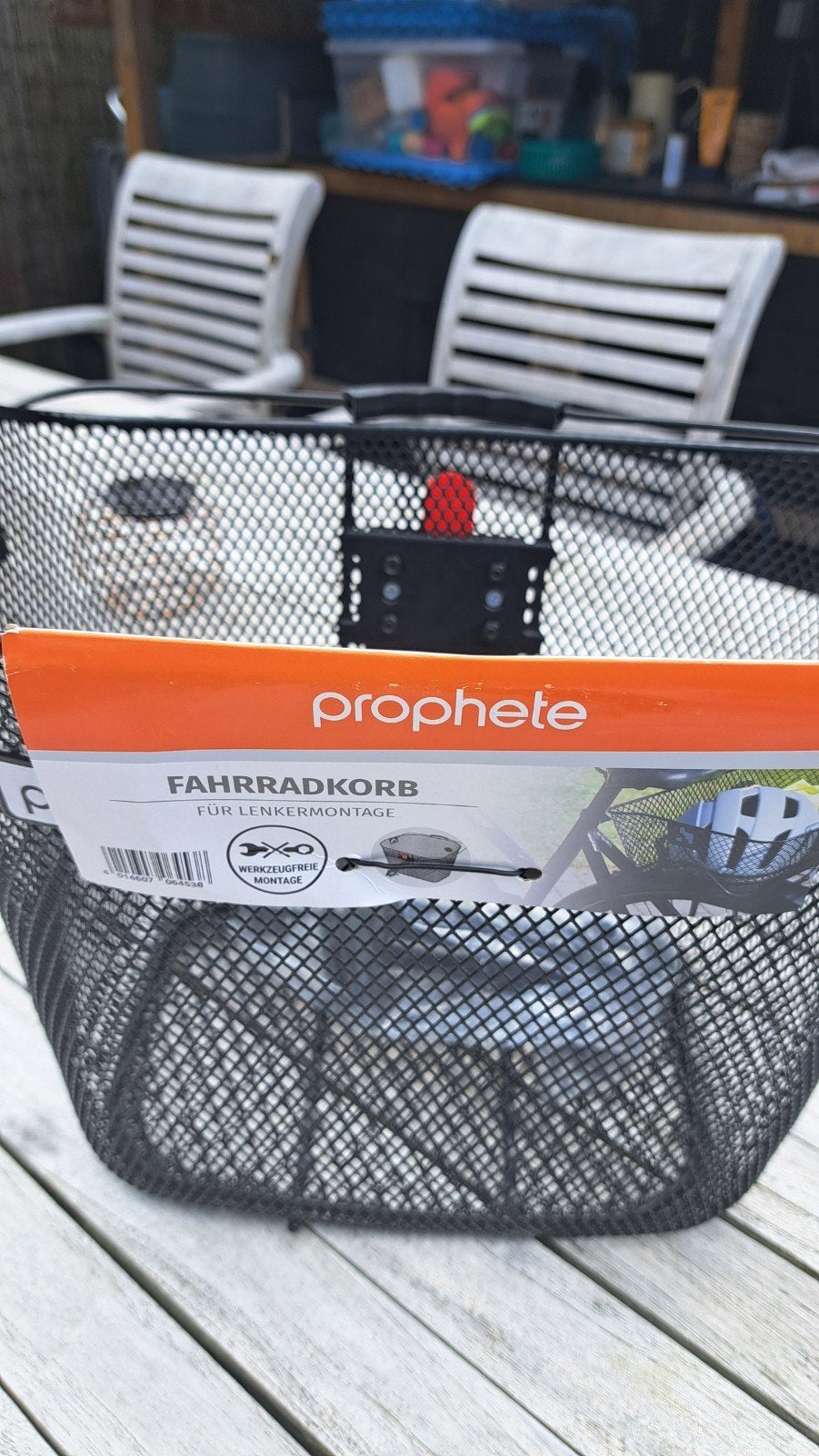 Nieuwe Prophete fietsmand voor voorop - Eenvoudige montage, Ophalen, Prophete, Stuurbevestiging, Nieuw