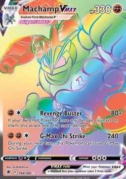 MACHAMP VMAX 194/189 - ASTRAL RADIANCE, Ophalen of Verzenden, Nieuw, Losse kaart, Foil