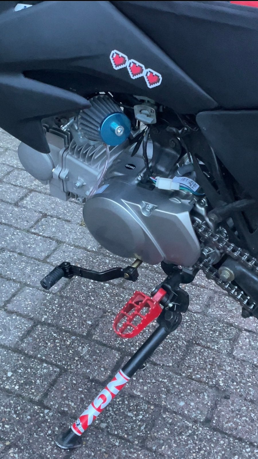 Pitbike 125cc, Ophalen, Pitbike