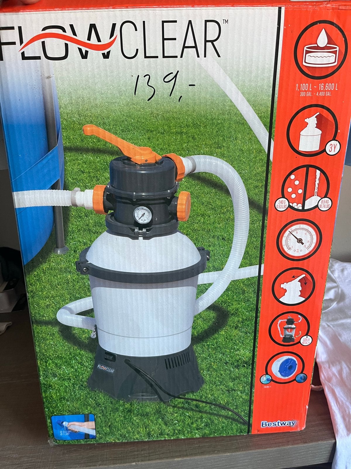 Zwembadaccessoires: filter, verwarming, chemicaliën, Ophalen, Nieuw, Filter