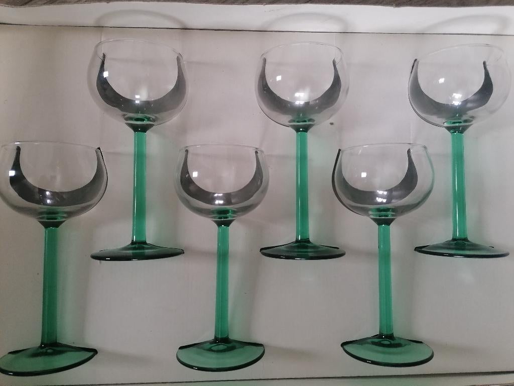 6x Luminarc wijnglas, Antiek en Kunst, Antiek | Glas en Kristal, Ophalen of Verzenden