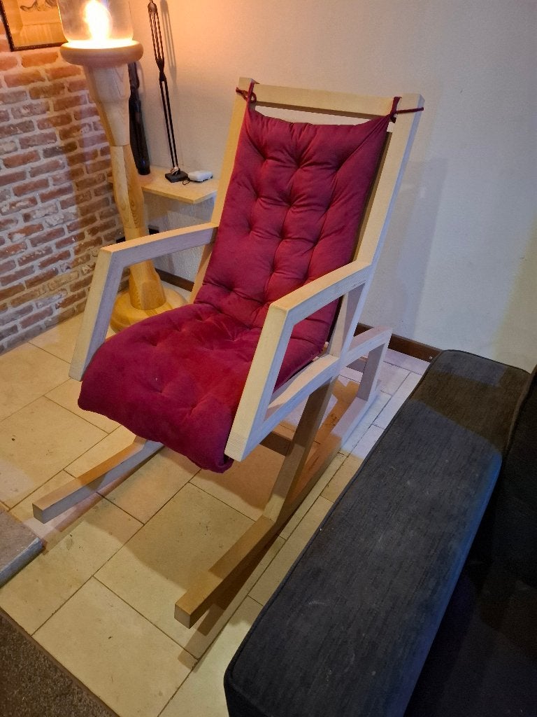 Schommelstoel, Ophalen, Wit, Nieuw, Eén