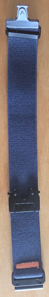 2x nylon QuickFit 22 mm horlogeband Garmin, Ophalen of Verzenden, Gebruikt, Zwart, Android