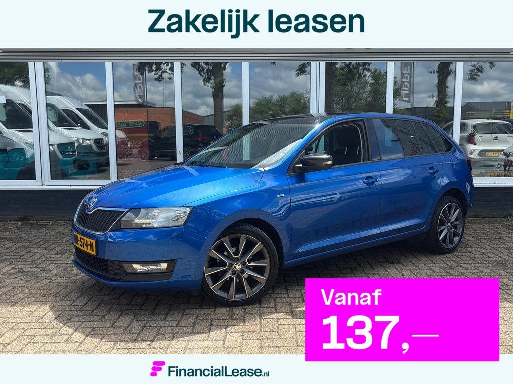 Skoda Rapid Spaceback 1.0 TSI Greentech Drive | Trekhaak | S, Stof, Gebruikt, 580 kg, Blauw