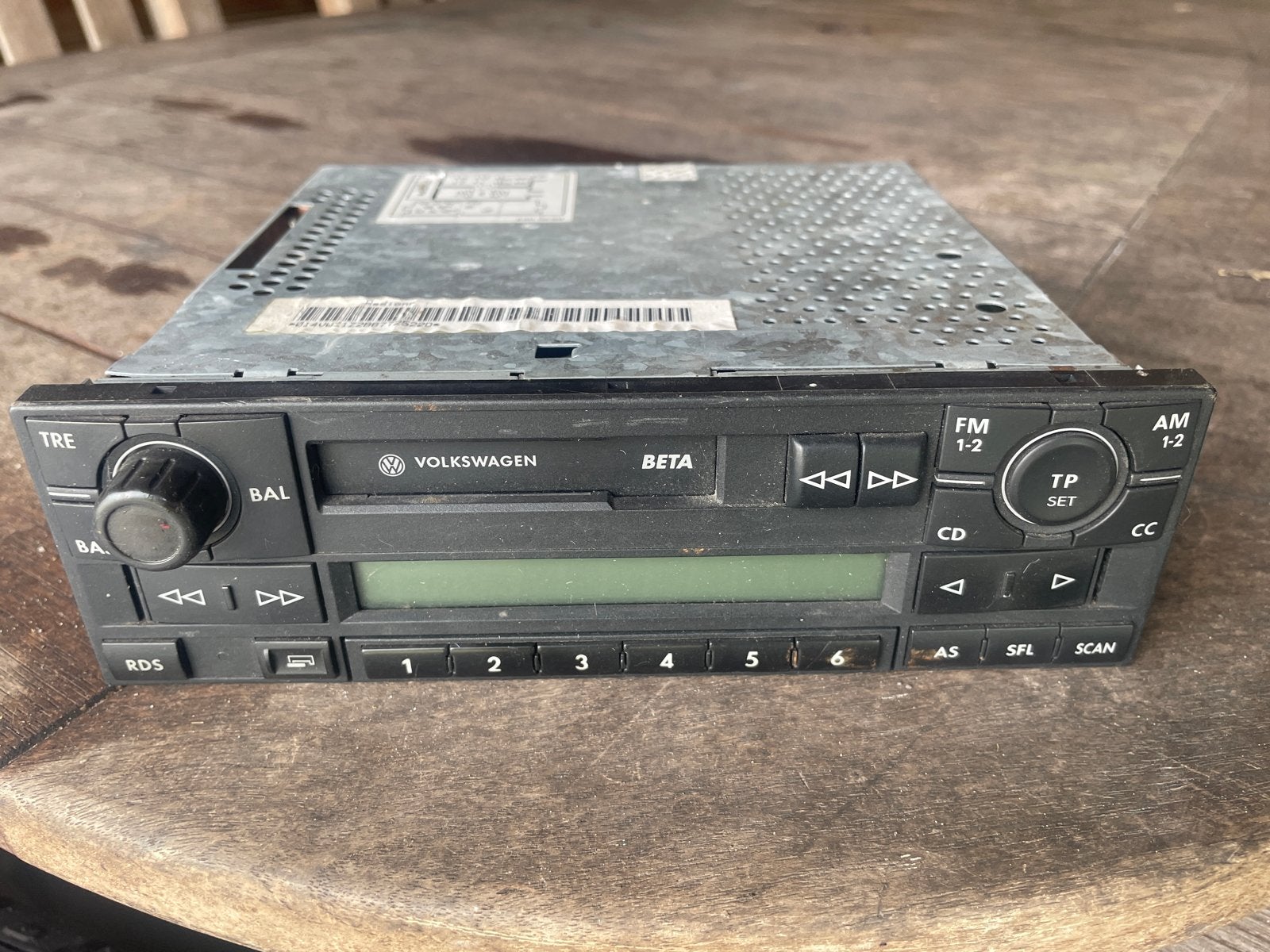 Volkswagen Beta autoradio - Origineel VW radio, Ophalen, Gebruikt