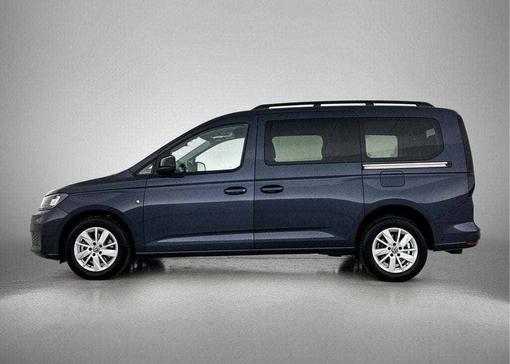 Volkswagen Caddy Maxi 1.5 TSI 7p Direct leverbaar! Rolstoela, Auto's, Volkswagen, 12 maanden, Euro 6, 4 cilinders, Blauw