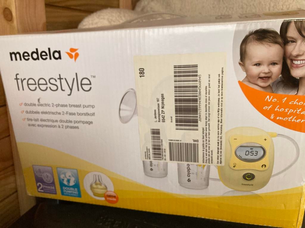 Medela Freestyle Dubbele Elektrische Borstkolf, Ophalen, Gebruikt