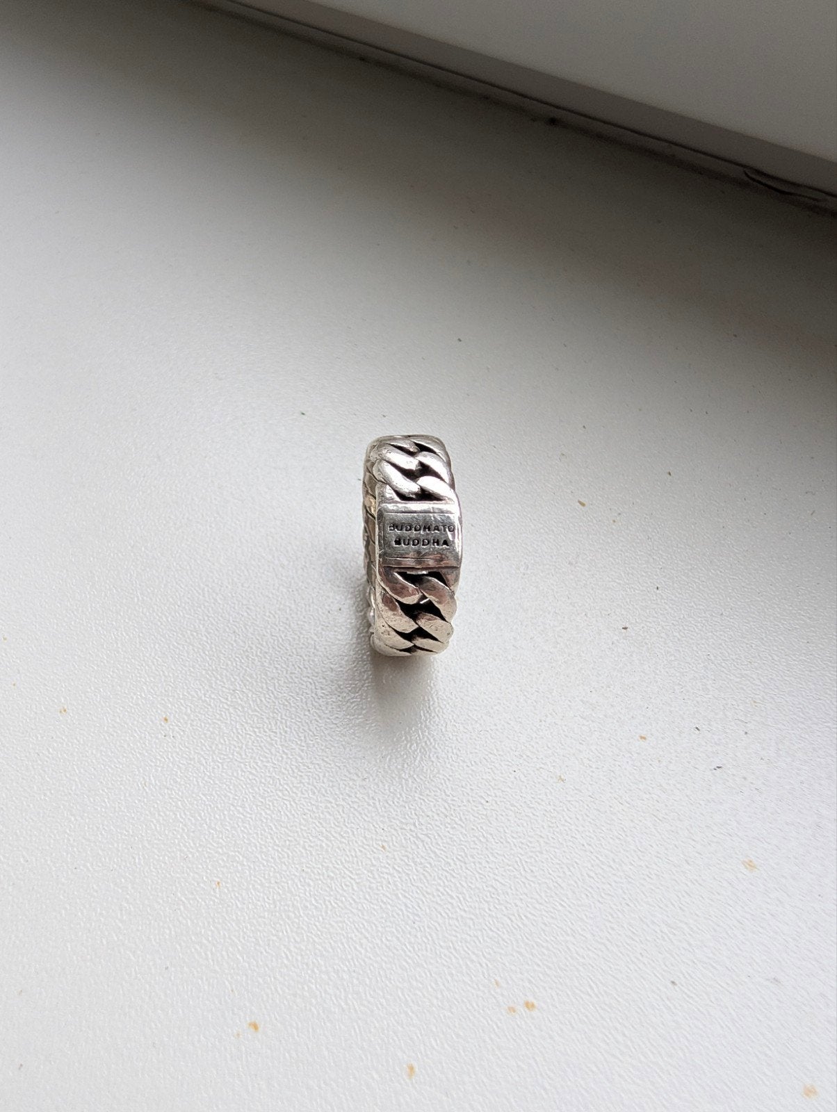 Originele Buddha to Buddha Chain Small Ring – Maat 18 – 925, Ophalen of Verzenden, Gebruikt, Zilver, Overige merken