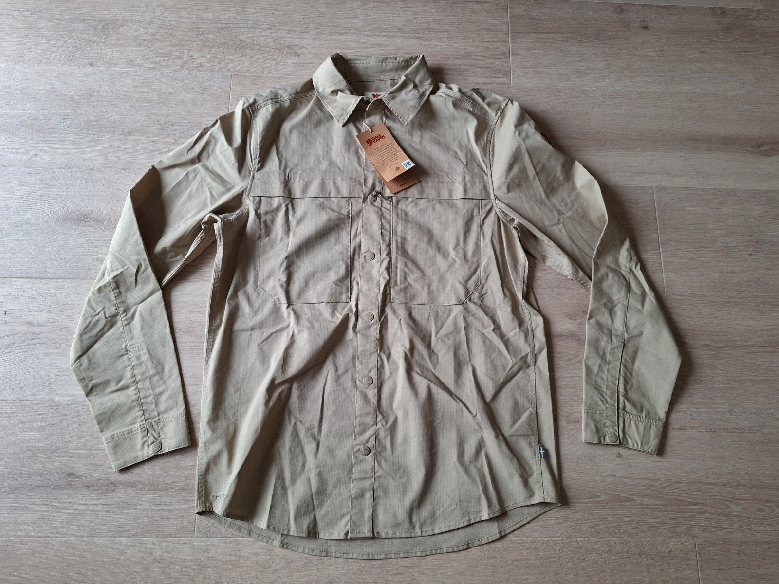 Fjällräven Abisko Trail Shirt LS M - Nieuw met kaartjes, Beige, Nieuw, Fjällräven, Halswijdte 39/40 (M)