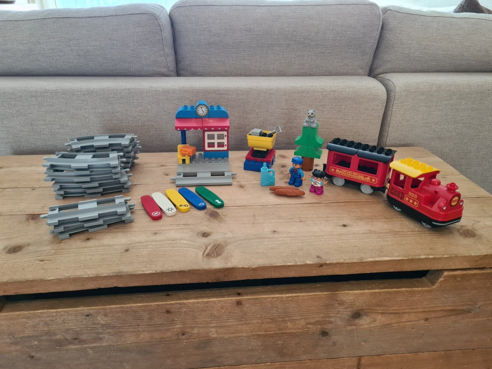 Lego Duplo - Stoomtrein 10874, Ophalen of Verzenden, Zo goed als nieuw, Duplo