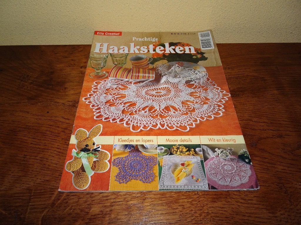 Ella Creatief : Pachtige Haaksteken tijdschrift, Hobby en Vrije tijd, Ophalen of Verzenden, Zo goed als nieuw, Haken, Patroon of Boek