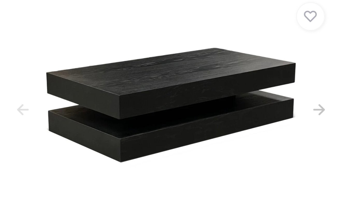 Salontafel Bink Zwart Eiken Fineer, Ophalen