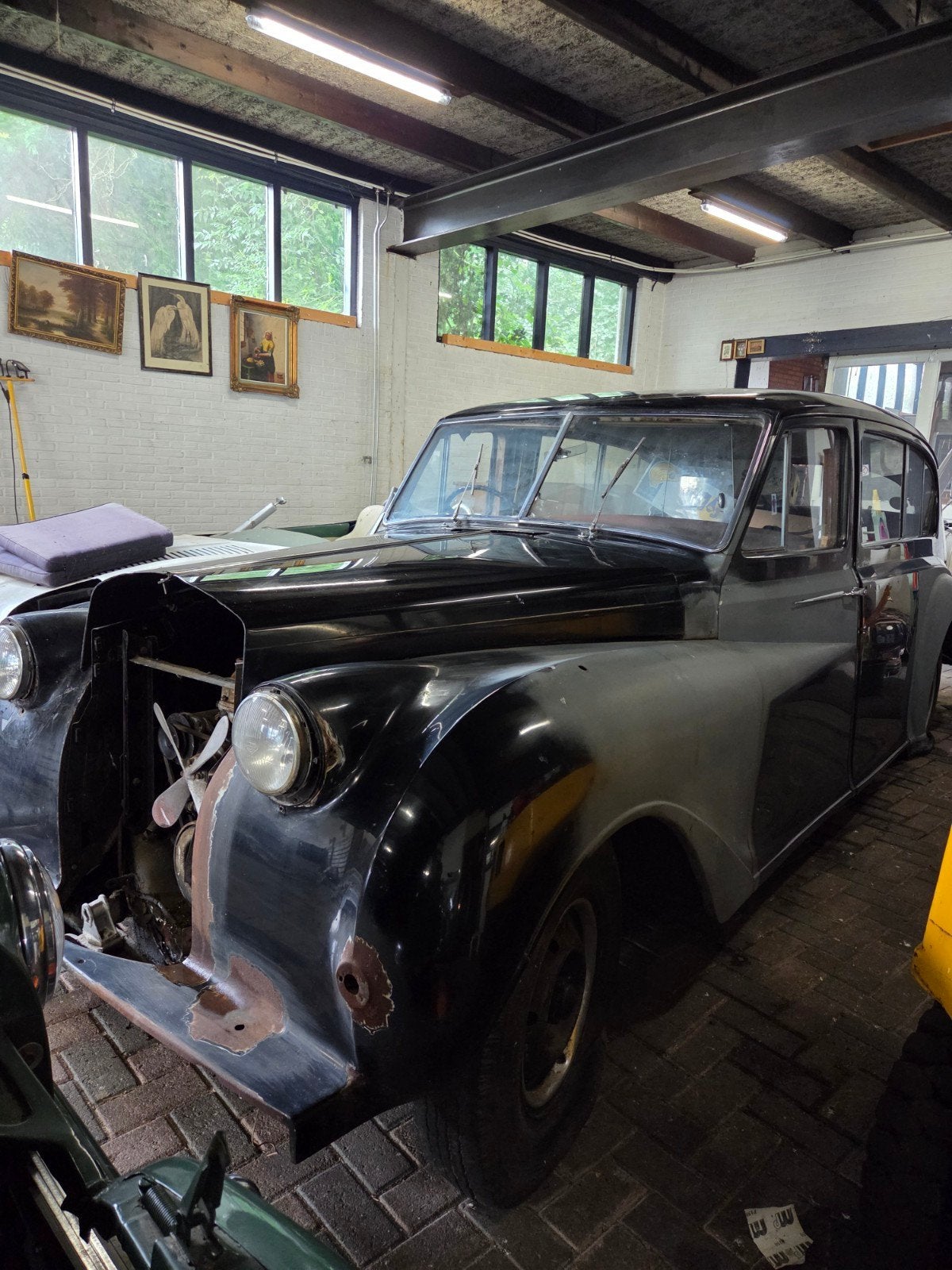 Austin A135 Princess van der plas 1960, Auto's, Austin, Overige carrosserieën, Zwart, Leder, Bruin