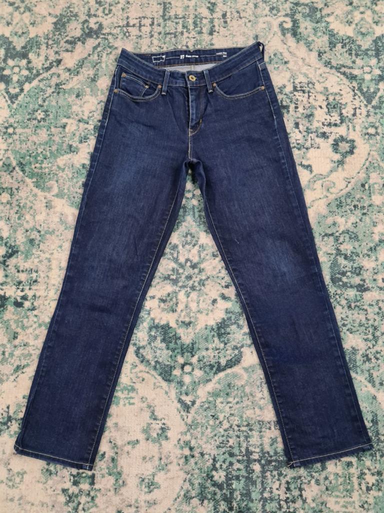 Levi's classic rise slim W27 L28 Dames Tulsi2728 Mid-rise, Blauw, Ophalen of Verzenden, Zo goed als nieuw, W27 (confectie 34) of kleiner