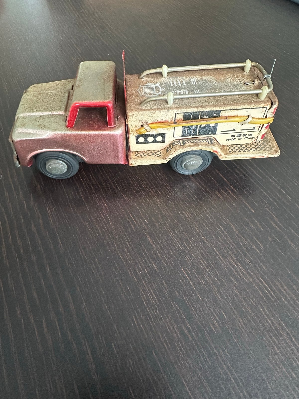 Vintage blikken speelgoed vrachtwagen - Made in China, Ophalen