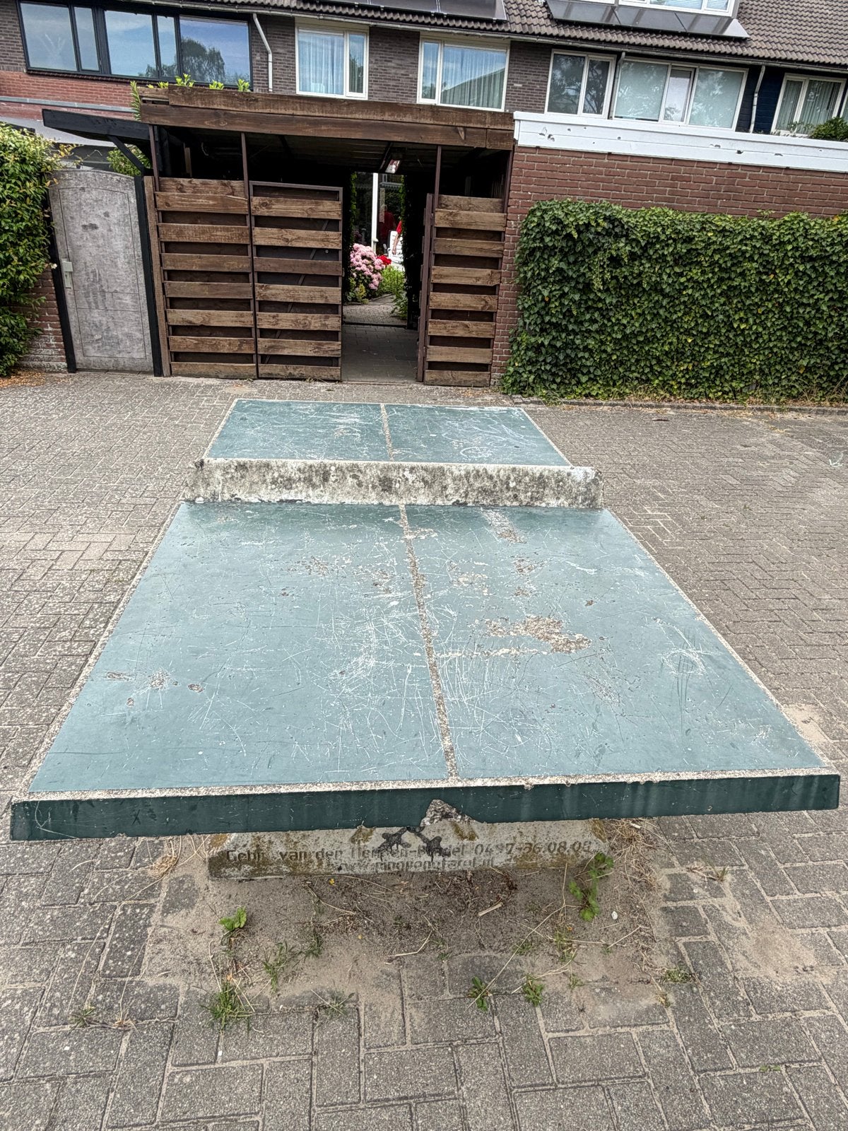 Heblad Tafeltennistafel - Opknapper voor Buiten, Ophalen, Gebruikt, Tafel Outdoor