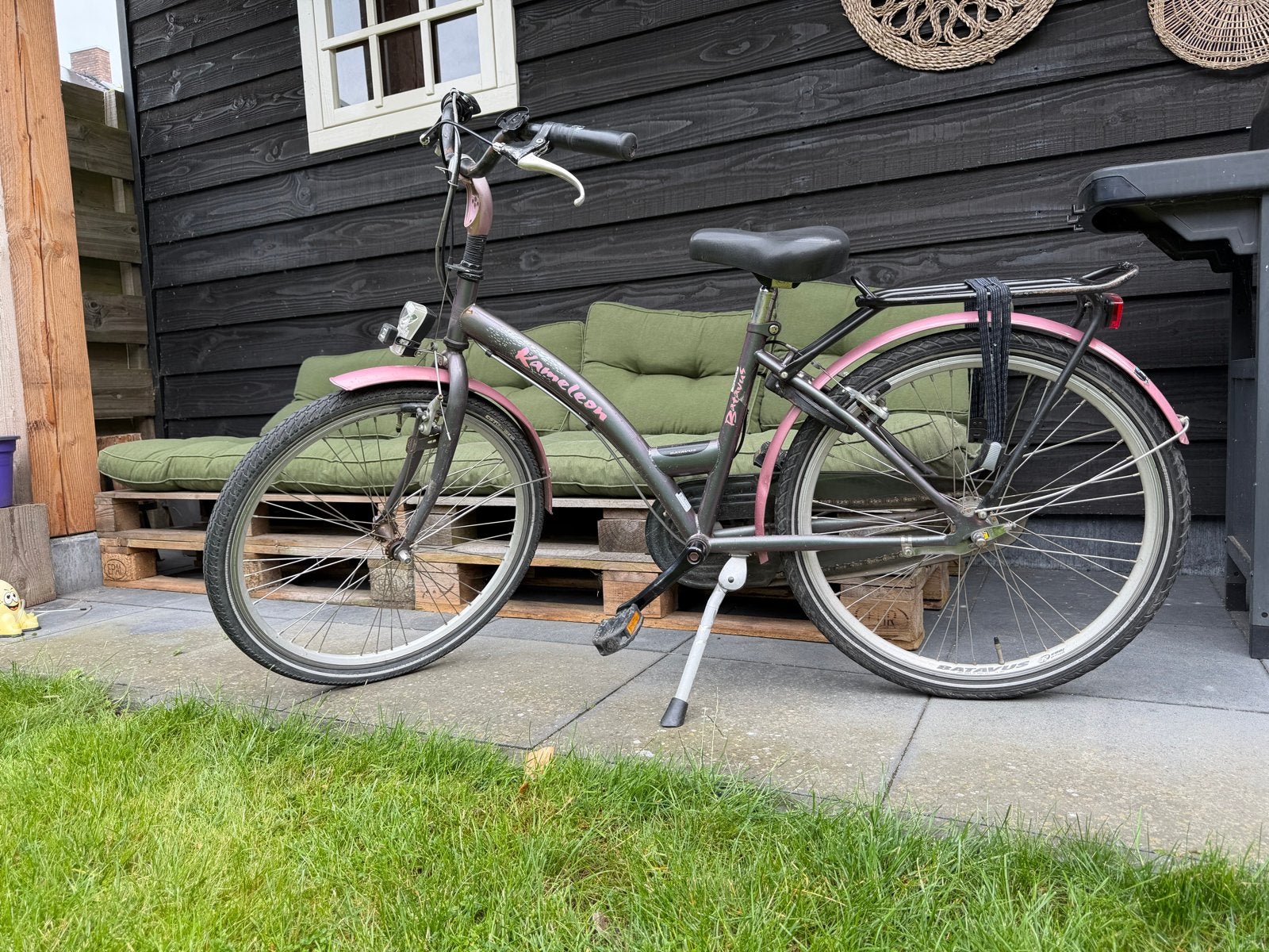 Roze Batavus fiets met lage instap, 26 inch, Ophalen, Velgrem, Batavus, 50 tot 53 cm