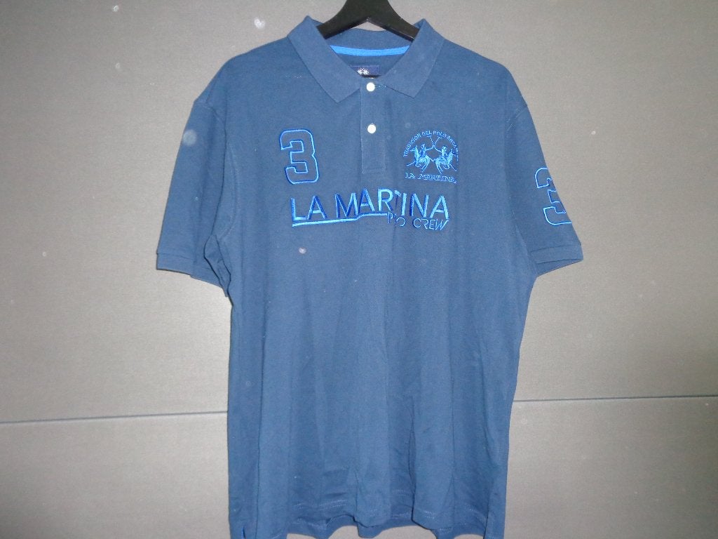 Blauwe polo van La Martina maat XXL, Ophalen of Verzenden, Zo goed als nieuw, Overige maten, Blauw