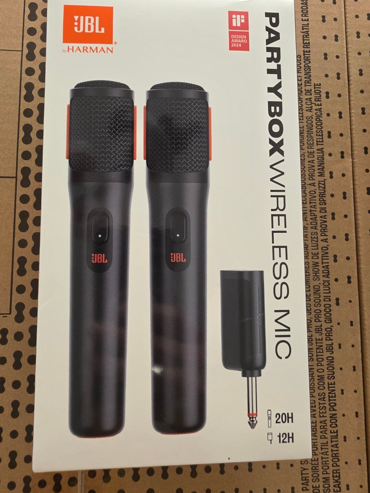 JBL PartyBox Draadloze Microfoons (Set van 2), Muziek en Instrumenten, Microfoons, Ophalen of Verzenden, Nieuw, Zangmicrofoon