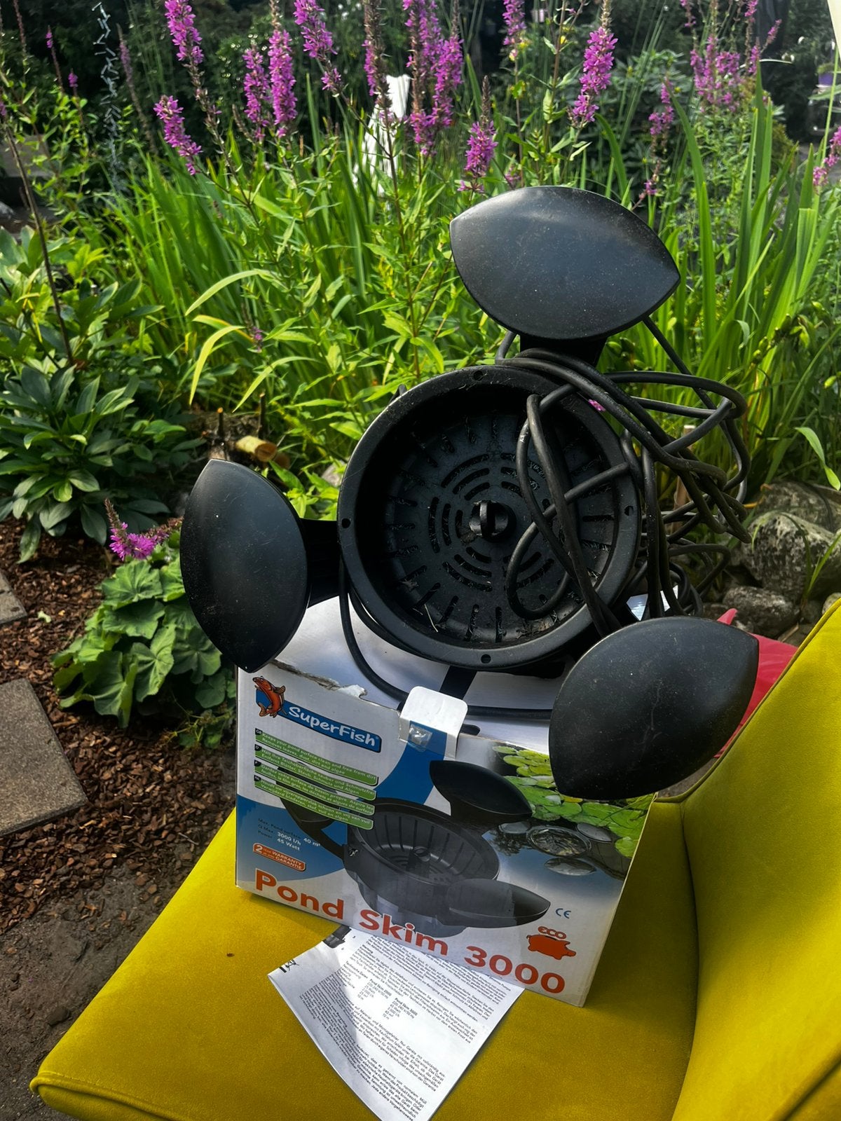 Vijver oppervlakte zuiger Pond Skim 3000, Tuin en Terras, Vijver-toebehoren, Ophalen, Gebruikt, Vijverstofzuiger