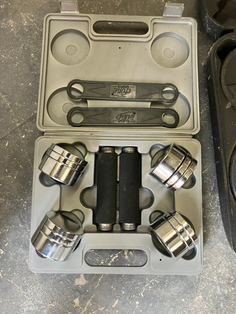 Dumbells set van Crane Sports, Ophalen, Overige typen, Zo goed als nieuw, Metaal