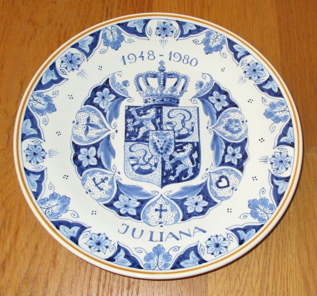 Bord2   Porceleyne Fles  Koningshuis, Ophalen of Verzenden