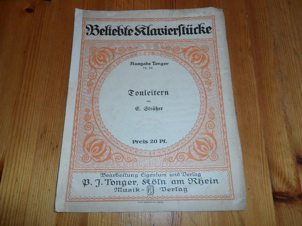 Strasser - tonleitern, Gebruikt, Klassiek, Ophalen of Verzenden, Artiest of Componist