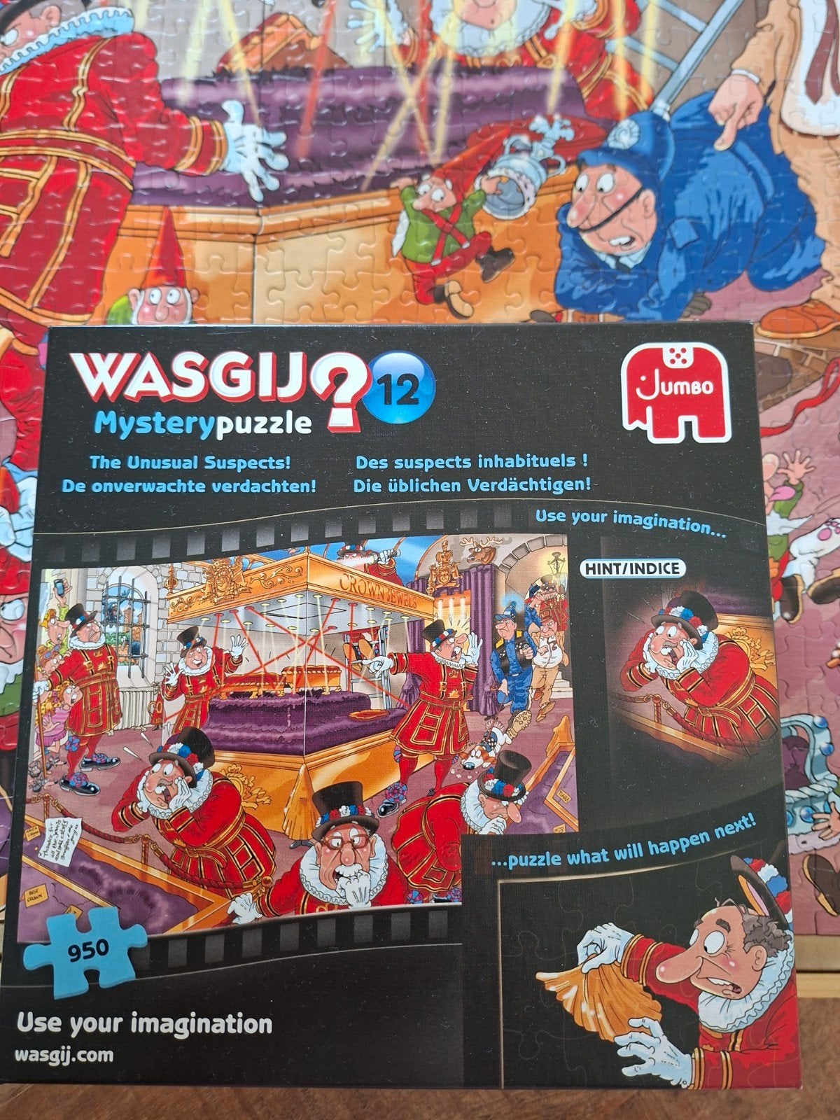 wasgij puzzel. De onverwachte verdachten 950 st, Ophalen, 500 t/m 1500 stukjes, Zo goed als nieuw